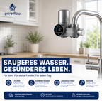 Pure Flow™ Hahnaufsatz-Wasserfilter — 5-Stufen-Filtersystem
