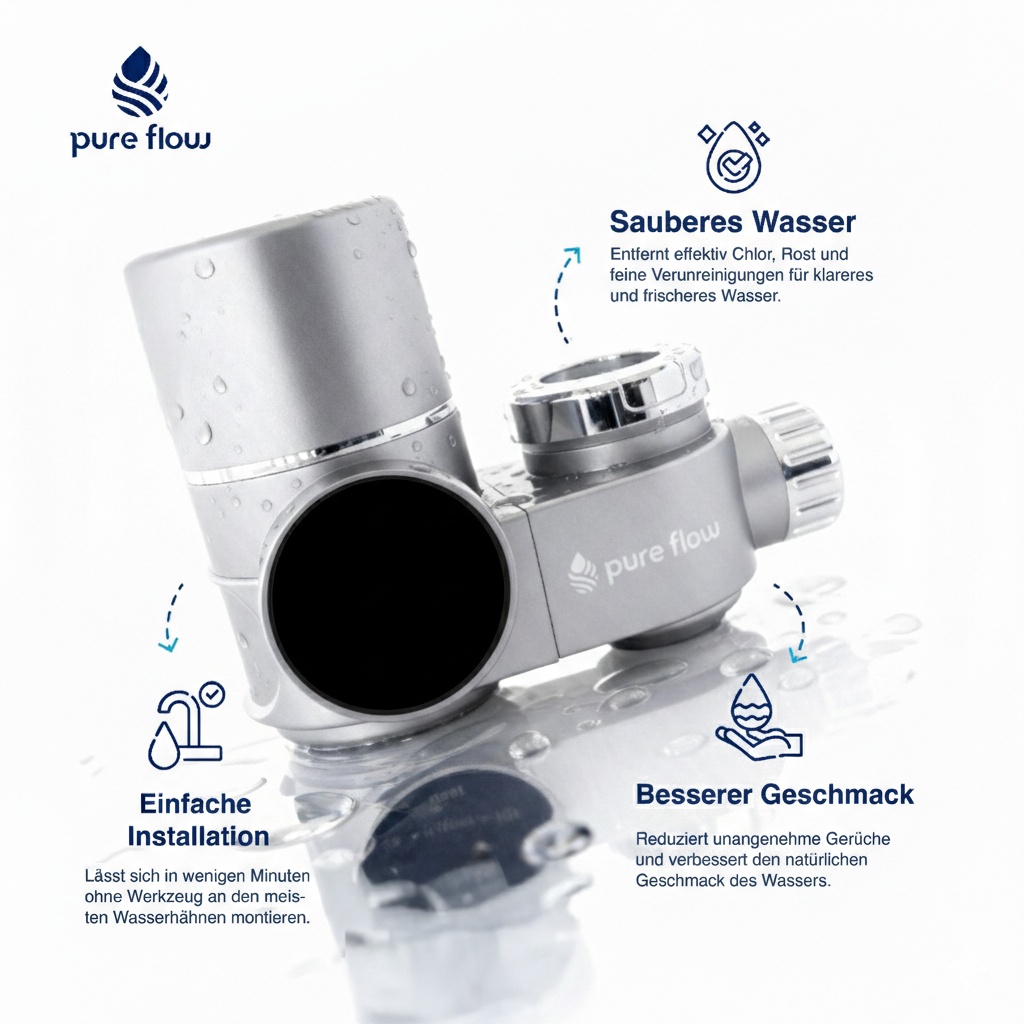 Pure Flow™ Hahnaufsatz-Wasserfilter