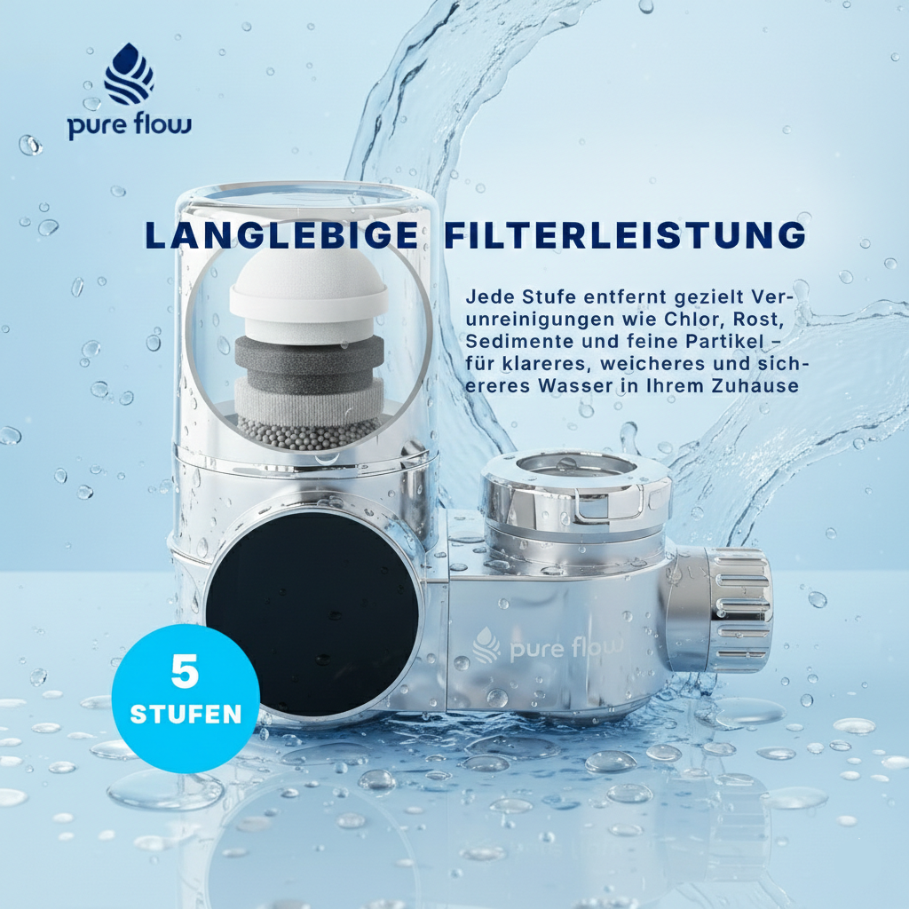 Pure Flow™ Hahnaufsatz-Wasserfilter