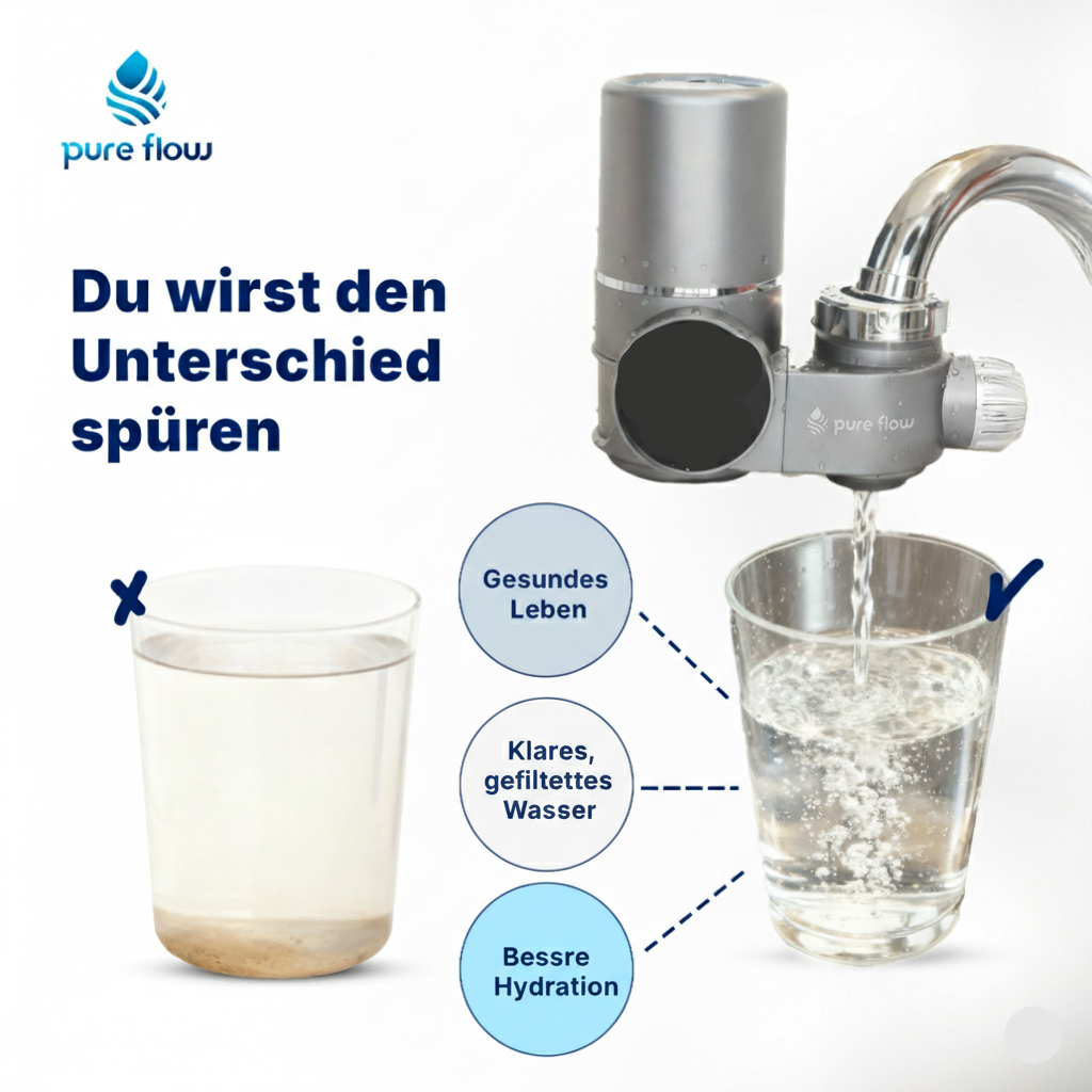 Pure Flow™ Hahnaufsatz-Wasserfilter