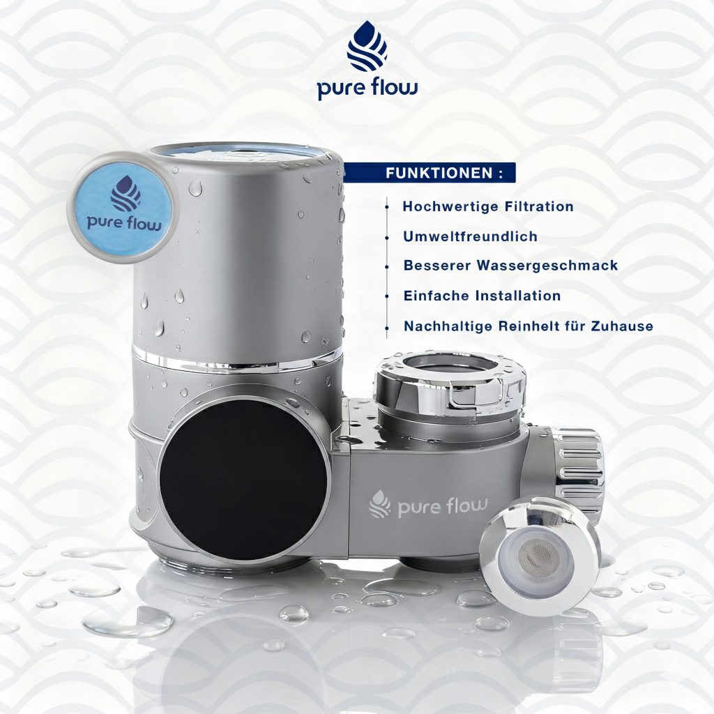 Pure Flow™ Hahnaufsatz-Wasserfilter