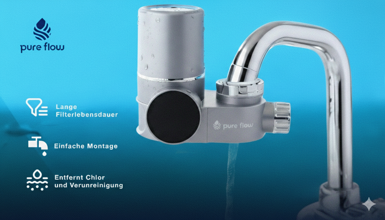 Pure Flow™ Hahnaufsatz-Wasserfilter